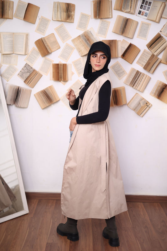 Sleeveless Trench Vest