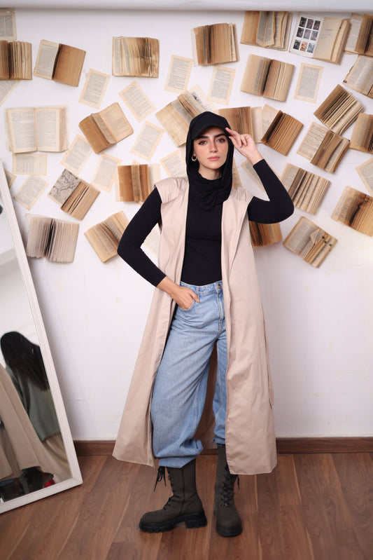 Sleeveless Trench Vest
